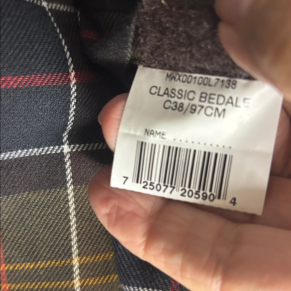 Barbour Bednell Men's waxed cotton Brown Jacket with corduroy Collar - Picture 4 of 10